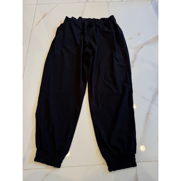 Pants - Black Lightweight Jogger Pants Elastic Waist Drawstring Athletic‎ Trousers